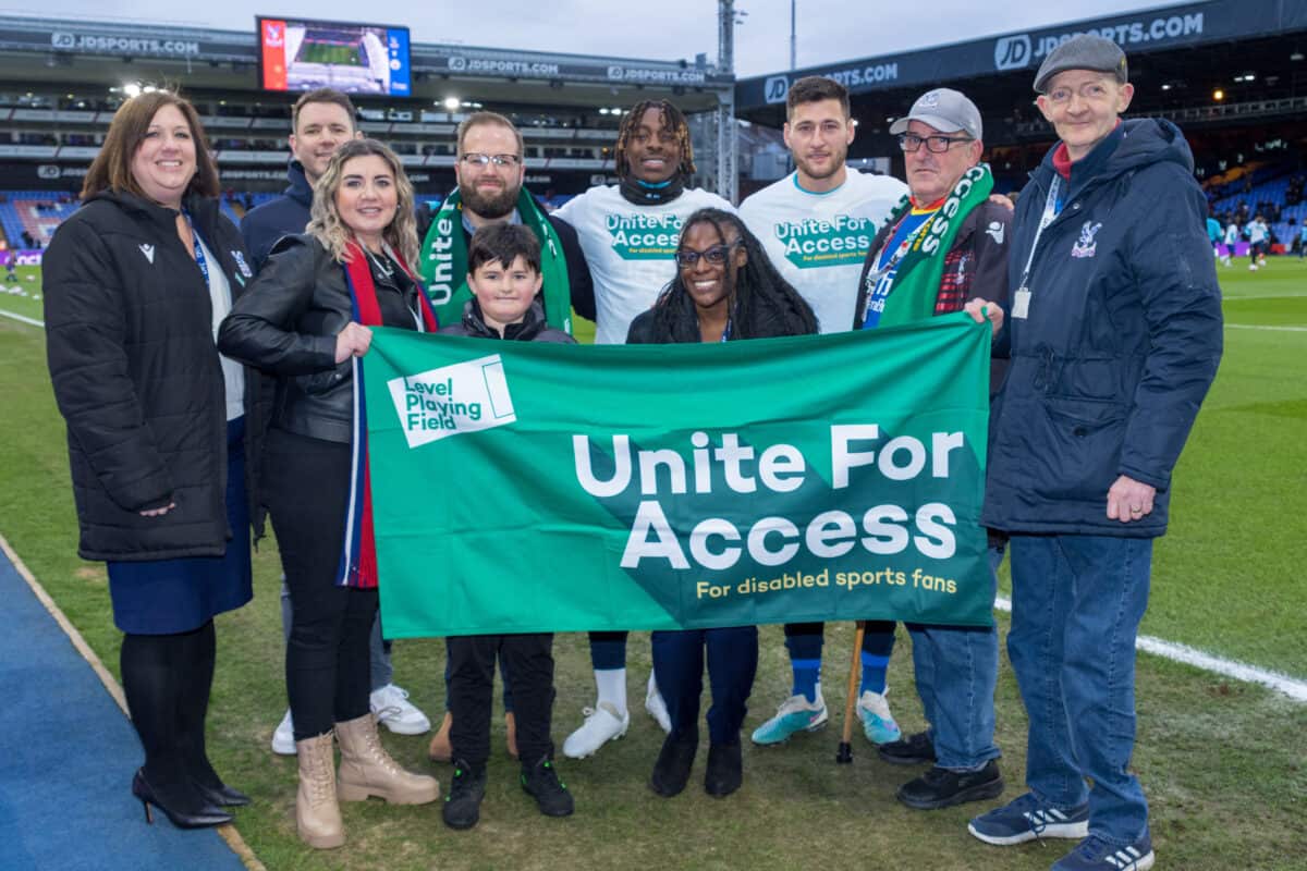 CPFC DSA supporting Level Playing Fields Unite For Access Day at Crystal Palace FC