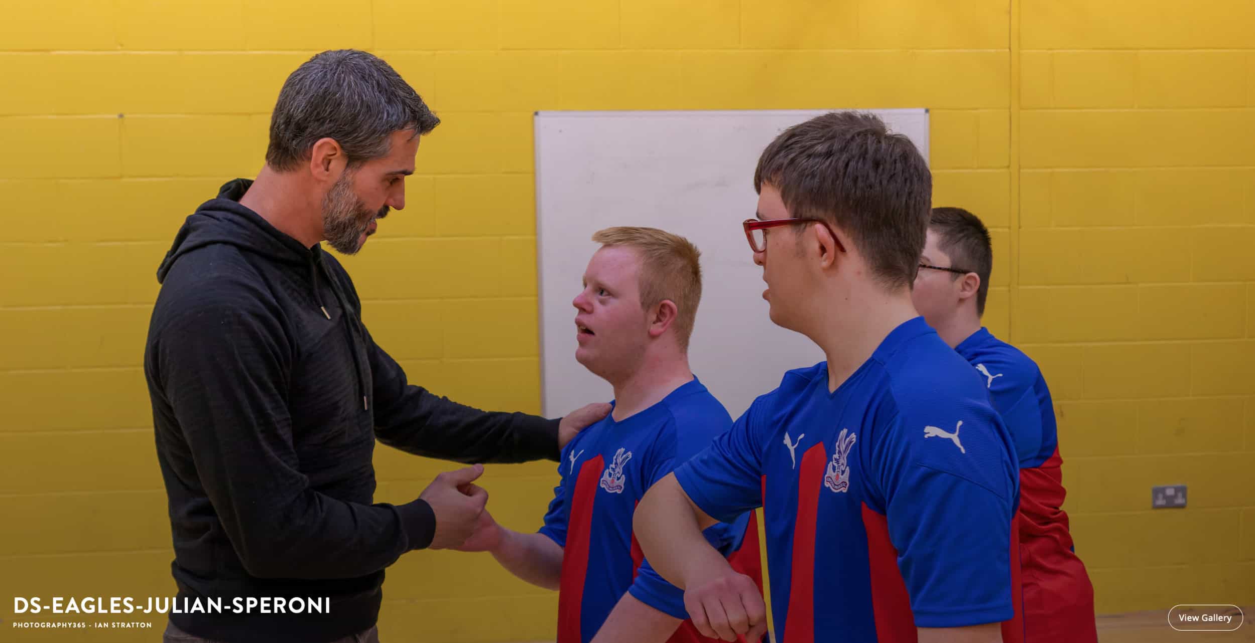 Julian Speroni with some of the DSA Eagles