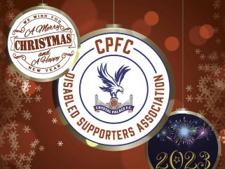 Merry christmas - cpfc dsa logo on christmas baubles