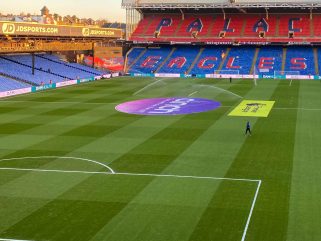 crystal Palace football ground before a game